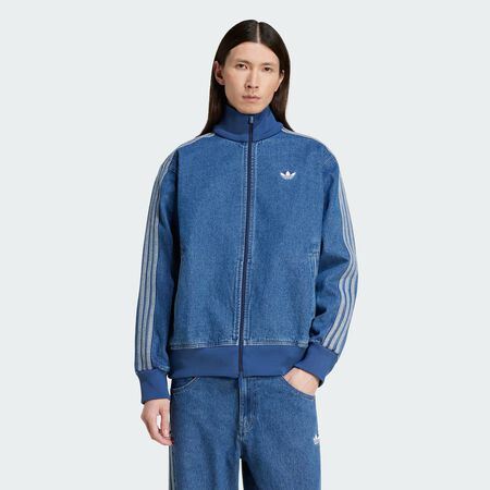 ADIDAS ORIGINALS JACKET FZ FIREBIRD DENIM BLEU/BLANC HOMME