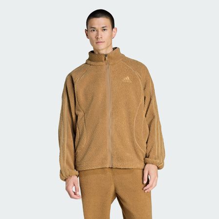 ADIDAS ORIGINALS VESTE DE SURVÊTEMENT TEAMGEIST BORG Cardboard HOMME