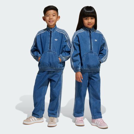ADIDAS ORIGINALS Ensemble haut ras-du-cou Denim Enfants Medium Blue Denim CADET