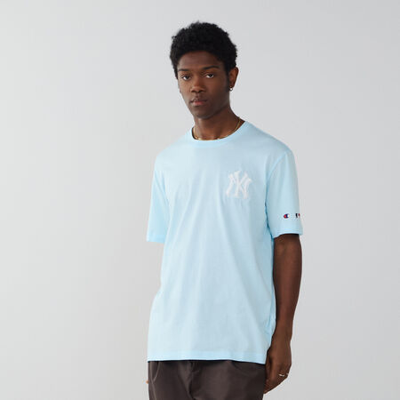 CHAMPION TEE SHIRT NY YANKEES BLUE/WHITE MEN