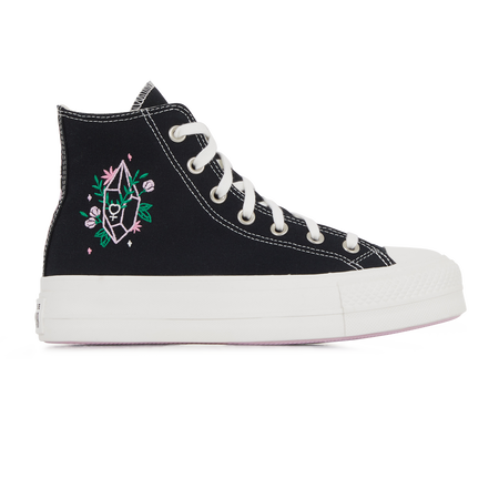 CONVERSE chuck taylor all star CHUCK TAYLOR ALL STAR LIFT HI CRYSTAL BLACK WOMEN