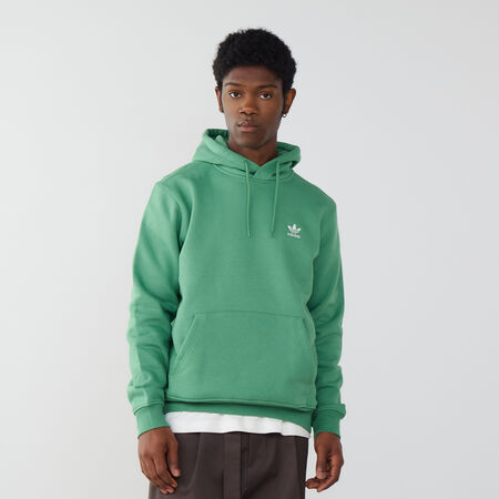 HOODIE ESSENTIAL TREFOIL : GREEN/WHITE
