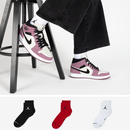 JORDAN CHAUSSETTES X3 QUARTER JUMPMAN MULTICOLOURED MEN
