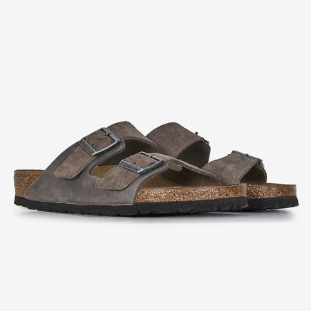 BIRKENSTOCK arizona ARIZONA LEATHER MIX GREY/BROWN MEN