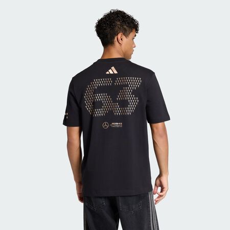 ADIDAS PERFORMANCE MERCEDES - AMG PETRONAS FORMULA ONE TEAM GEORGE RUSSELL LAS VEGAS TEE Black MEN
