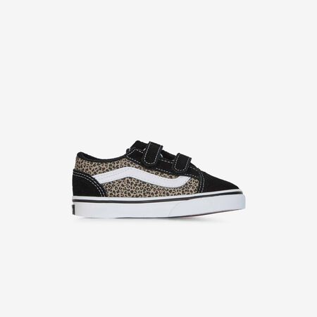 VANS old skool OLD SKOOL V NOIR/LEOPARD BÉBÉ