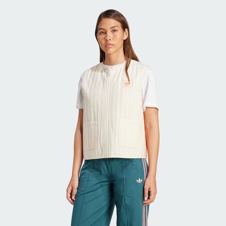 ADIDAS ORIGINALS Veste sans manches réversible adidas Originals Summer Glow Wonder White / Tech Green FEMME