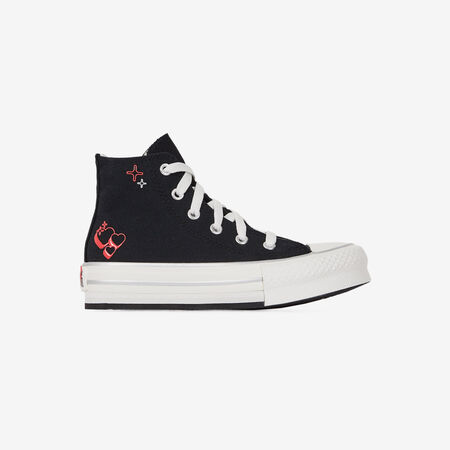 CONVERSE chuck taylor all star CHUCK TAYLOR ALL STAR EVA LIFT HI VALENT NOIR/BLANC CADET