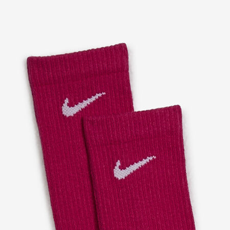 NIKE CHAUSSETTES X3 CREW EVERYDAY ROSE HOMME