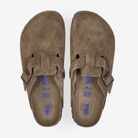 BIRKENSTOCK boston BOSTON SUEDE DARK TEA BROWN WOMEN