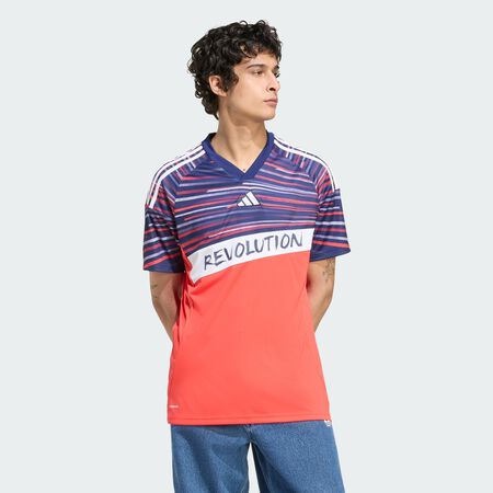 ADIDAS PERFORMANCE Maillot Third Révolution de la Nouvelle-Angleterre 25/26 Bright Red / Night Sky HOMME