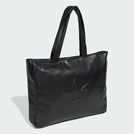 ADIDAS ORIGINALS Polyurethane Shopper Bag Outline Trefoil Black UNISEX