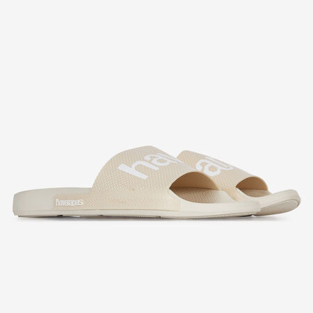 HAVAIANAS SLIDE CLASSIC LOGOMANIA BEIGE MEN