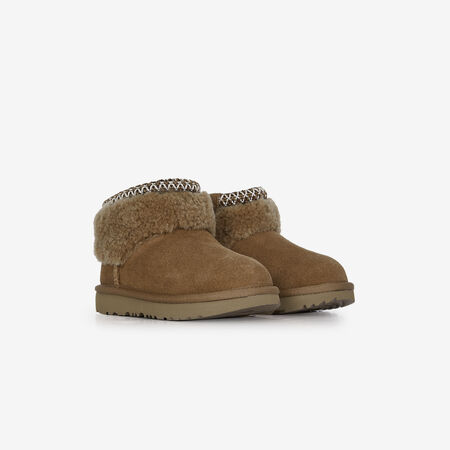 UGG classic mini CLASSIC ULTRA MINI MAXI CURLY MARRON BÉBÉ