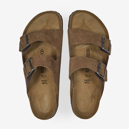 BIRKENSTOCK arizona ARIZONA LEATHER MIX DARK TEA BROWN MEN