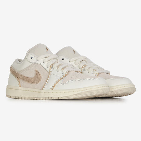JORDAN AIR JORDAN 1 LOW FUR BEIGE/BLANC FEMME