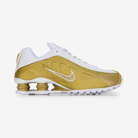 NIKE shox SHOX R4 BLANC/OR JUNIOR