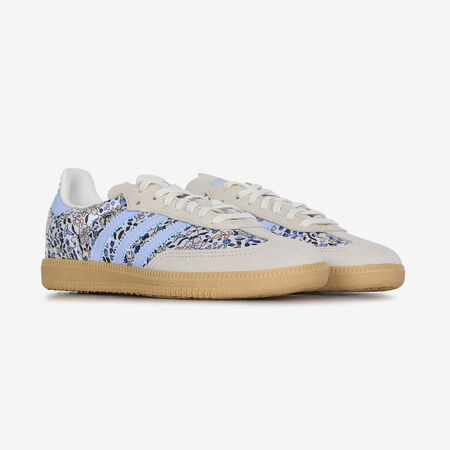ADIDAS ORIGINALS samba SAMBA OG LIBERTY BEIGE/BLEU JUNIOR