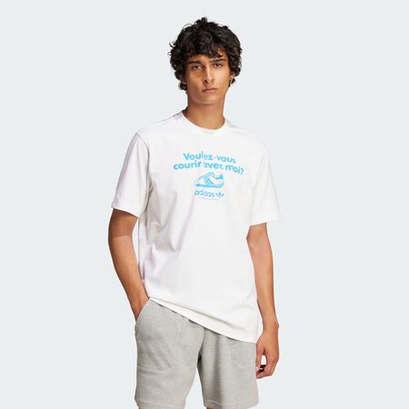 ADIDAS ORIGINALS T-shirt graphique White HOMME