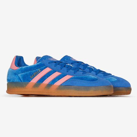 ADIDAS ORIGINALS gazelle GAZELLE INDOOR VELVET BLUE/PINK WOMEN