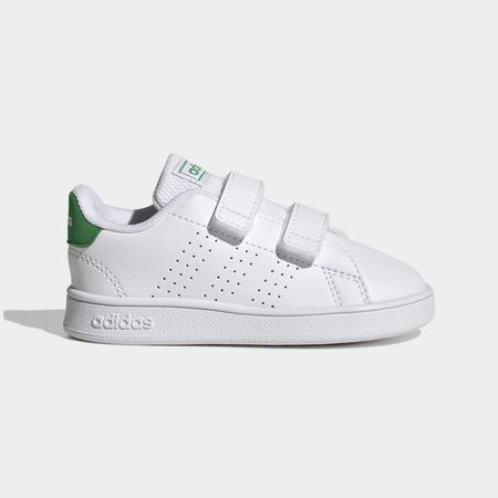 ADIDAS SPORTSWEAR Chaussure à double scratch Advantage Lifestyle Court Cloud White / Green / Core Black BÉBÉ