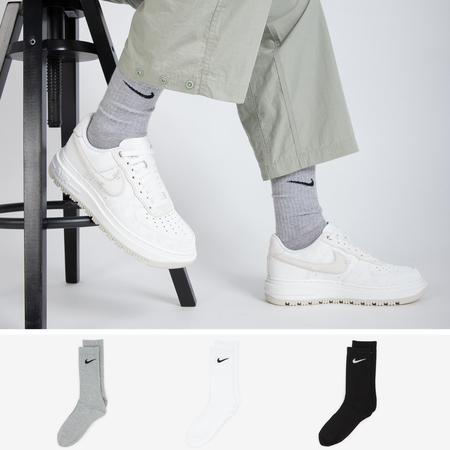 NIKE CHAUSSETTES X3 CREW GREY UNISEX