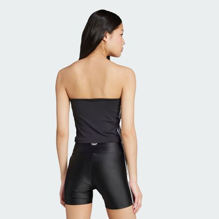 ADIDAS ORIGINALS Haut tube 3 bandes Adicolor Black / White FEMME