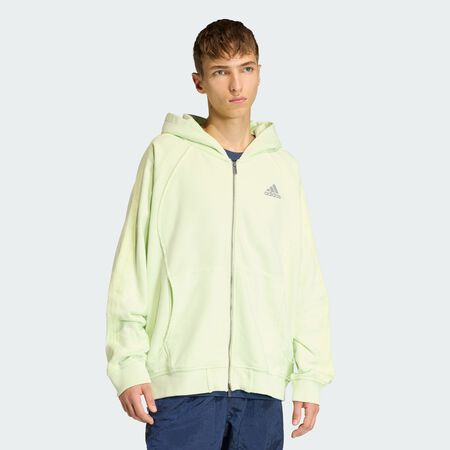 ADIDAS ORIGINALS Sweat-shirt à capuche Adilenium Season 4 Teamgeist Full-Zip Almost Lime HOMME