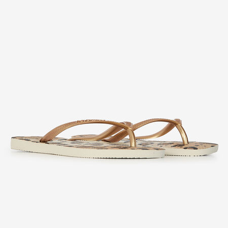 HAVAIANAS SLIM ANIMALS GOLD/BLACK WOMEN