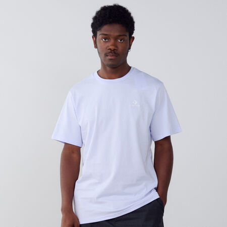 CONVERSE TEE SHIRT STAR CHEVRON EMBROIDERED LIALC/WHITE MEN
