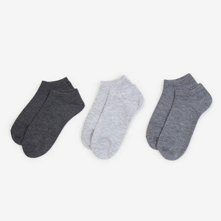 COURIR PACK CHAUSSETTES X3 INVISIBLES COURIR GREY UNISEX