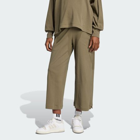 ADIDAS SPORTSWEAR Pantalon 7/8 taille haute côtelé (Maternité) Olive Strata FEMME