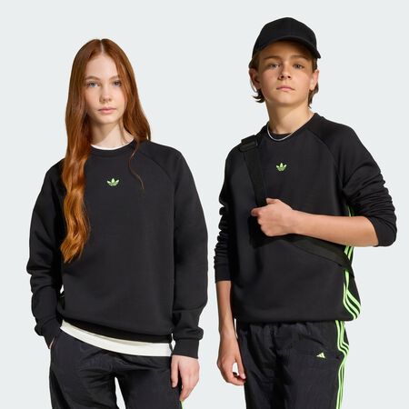 ADIDAS ORIGINALS Sweat-shirt ras-du-cou ample Black JUNIOR