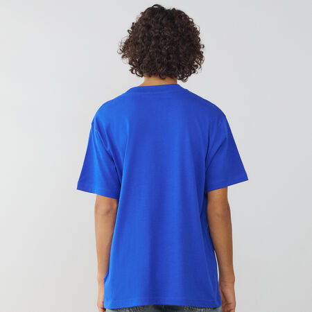 NEW BALANCE TEE SHIRT SMALL LOGO ESSENTIALS BLEU/BLANC HOMME