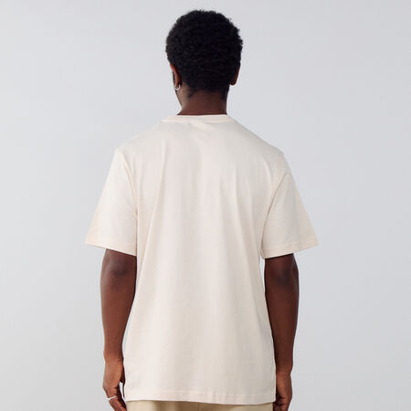 ADIDAS ORIGINALS TEE SHIRT ESSENTIAL BEIGE/WHITE MEN