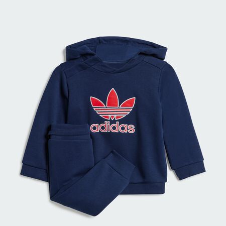 ADIDAS ORIGINALS Ensemble haut à capuche grand logo Execution Night Indigo CADET