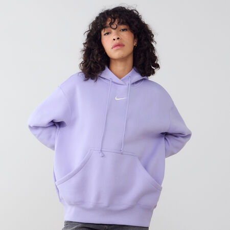 HOODIE PHOENIX LONG OVERSIZED : VIOLET/BLANC