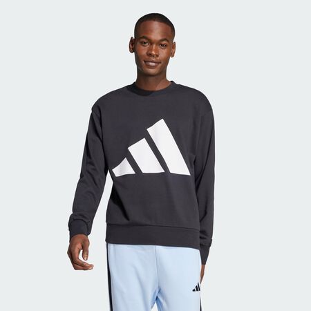ADIDAS SPORTSWEAR Sweat-shirt grand logo French Terry Essentials Black / White HOMME