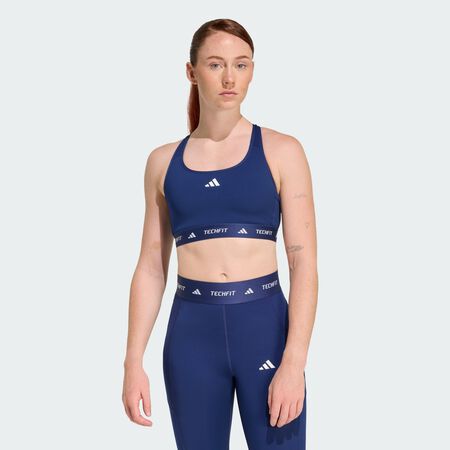 ADIDAS PERFORMANCE TECHFIT Bra Dark Blue WOMEN
