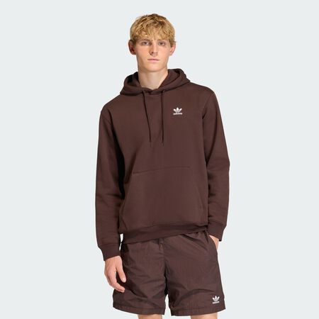 ADIDAS ORIGINALS Trefoil Essentials Loose Hoodie Aurora Coffee MEN