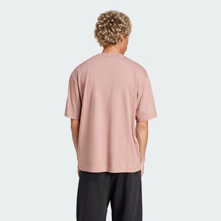 ADIDAS SPORTSWEAR T-shirt logo à 3 bandes coupe ample Essentials Warm Clay / White HOMME