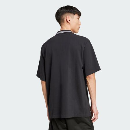 ADIDAS ORIGINALS Polo adidas Adicolor Loose Black / White HOMME