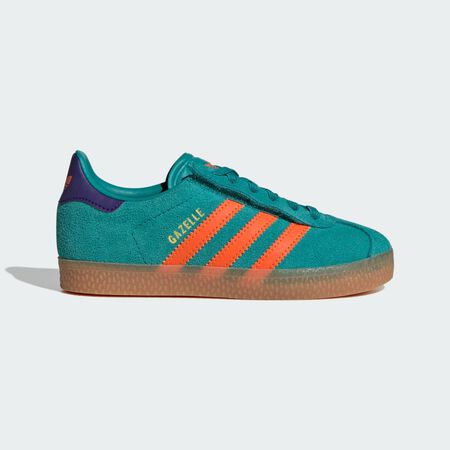 ADIDAS ORIGINALS Chaussure lacets élastiques Gazelle Comfort Closure Enfants Pure Teal / Impact Orange / Collegiate Purple BÉBÉ