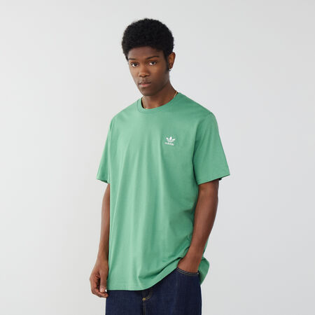 TEE SHIRT ESSENTIAL TREFOIL : VERT/ROSE