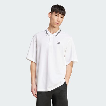 ADIDAS ORIGINALS Polo adidas Adicolor Loose White / Black HOMME