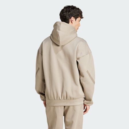 ADIDAS ORIGINALS Z.N.E. Full-Zip Hooded Track Jacket Putty Beige MEN