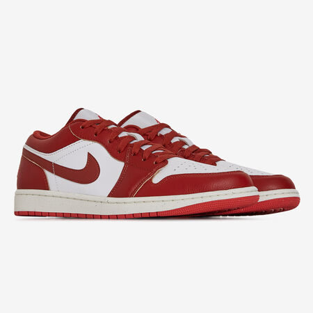 JORDAN air jordan 1 AIR JORDAN 1 LOW BLANC/ROUGE HOMME