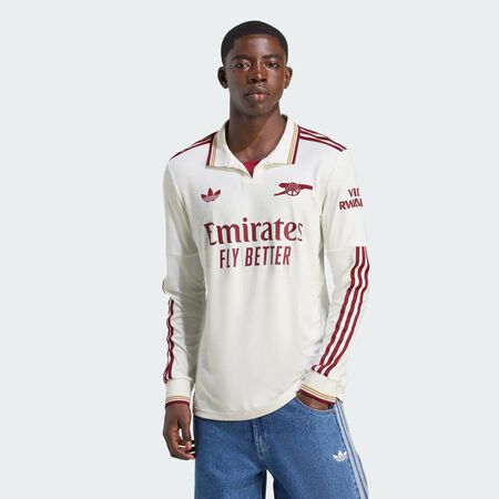ADIDAS PERFORMANCE Arsenal 25/26 Long Sleeve Third Jersey Cloud White / Team Coll Burgundy 2 MEN