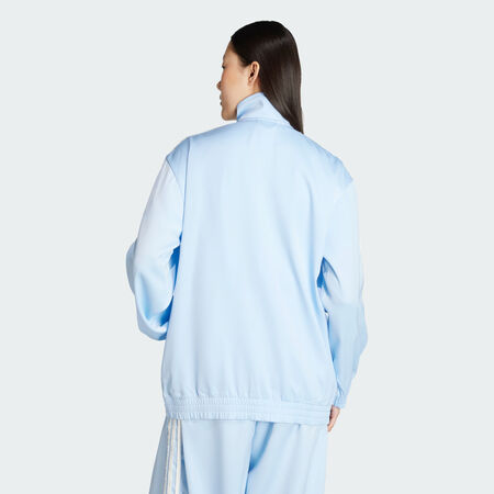 ADIDAS ORIGINALS Veste de survêtement Firebird satin 3 bandes à volants adidas Originals Clear Sky FEMME