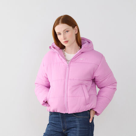 DOUDOUNE PUFFER : ROSE/BLANC